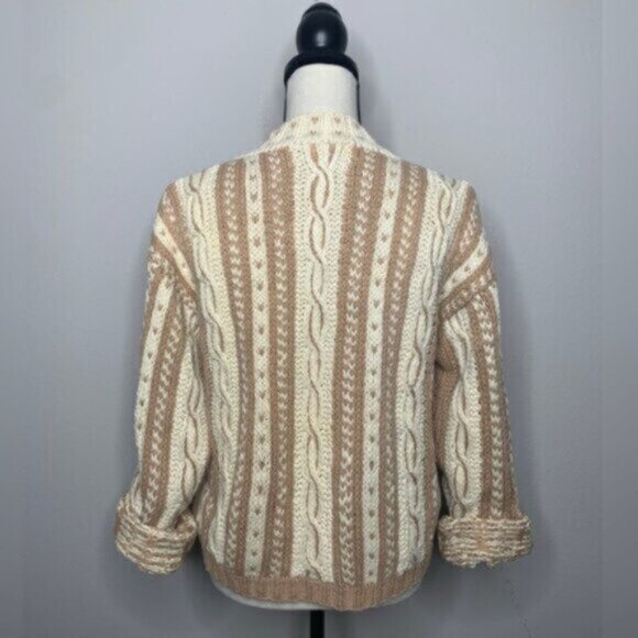 Esprit Vintage Oversized Cowl Neck Chunky Cable Knit Sweater - Picture 10 of 14